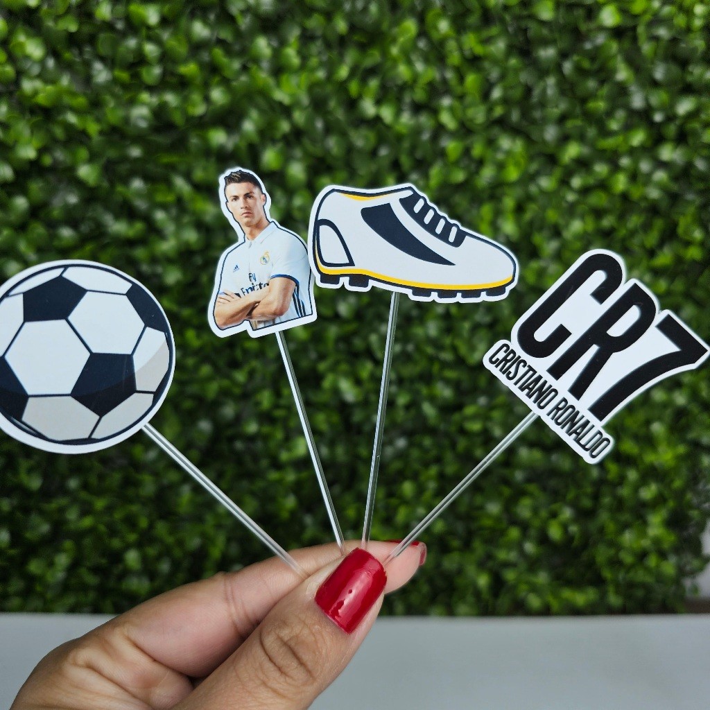 Topper Tag para Docinhos CRISTIANO RONALDO CR7 - Personalizados - Festa infantil - Aniversário