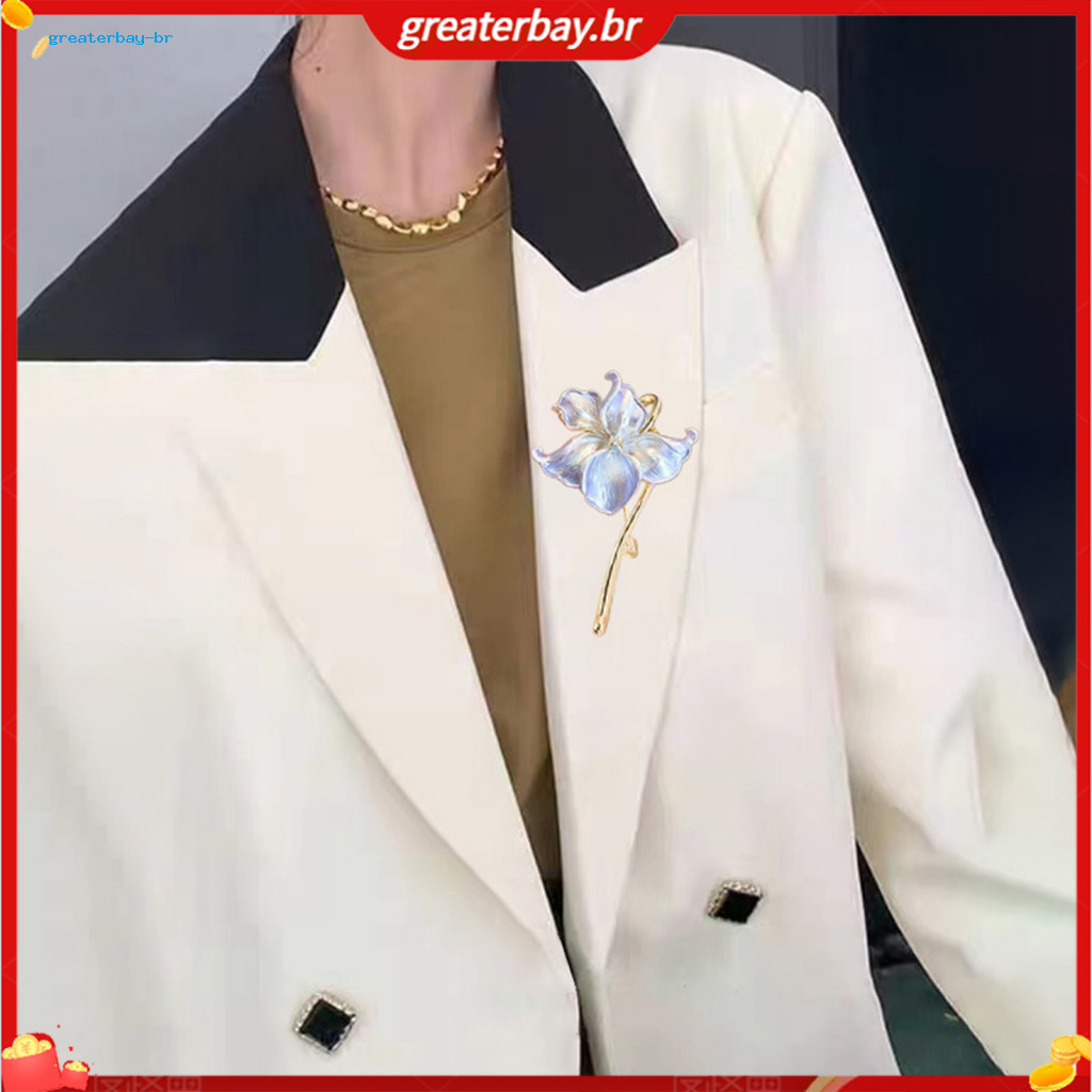 Vintage Floral Brooch Pin Retro Style Lapel Badge for Sweaters Collars Hats Bags Coats Scarves – Elegant Outfit Access