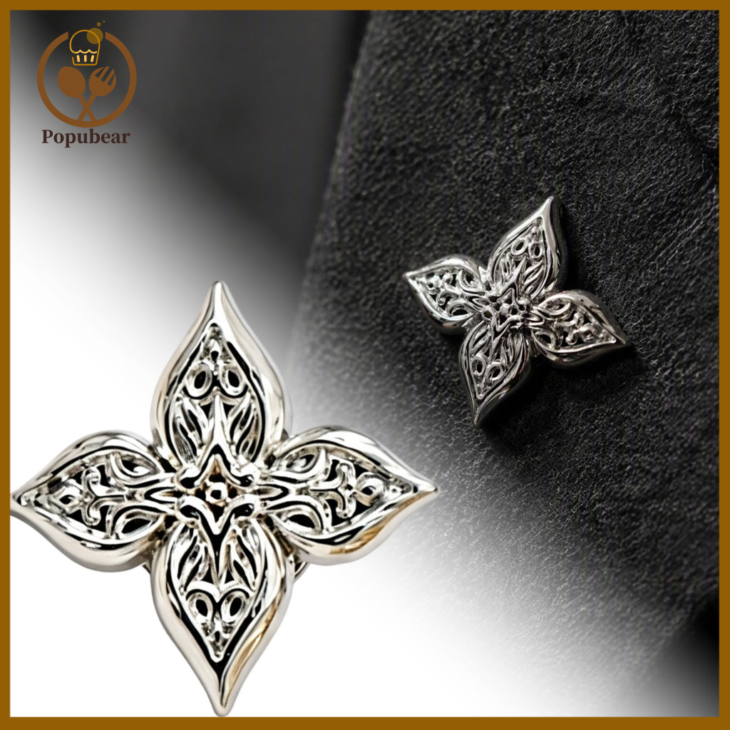 Vintage Lapel Pin Four Leaf Clover Brooch Retro Lucky for Men Women Decorative Badge for Clothing Bags Scarves Sweaters