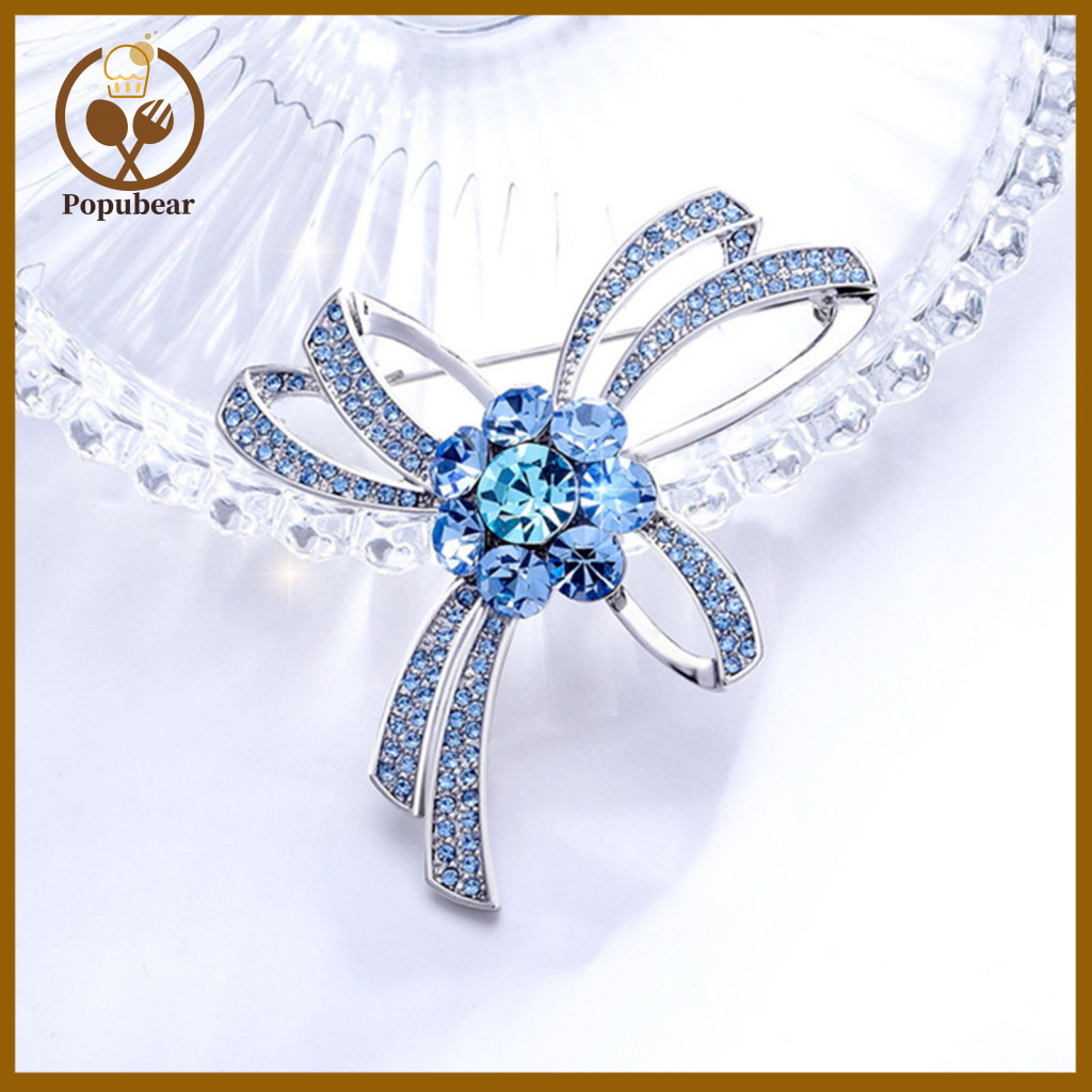 Women Brooch Pin Exquisite Retro Geometric Rhinestone Shining Inlay Lapel Shawl Badge Elegant Fashion Accessory for Styl