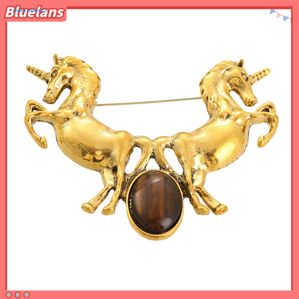 Horse Pin Elegant Brooch – Bold Retro Design Sophisticated Fashion Accessory for Women Stylish Vintage Jewelry Gift fo