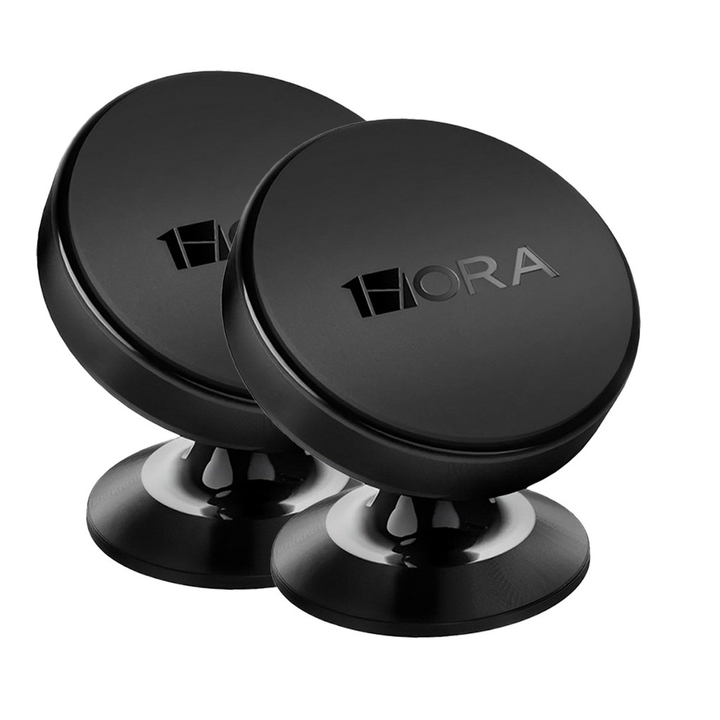 KIT 2x  Suporte Veicular para Celular 1Hora, Cinza Fixação Magnética