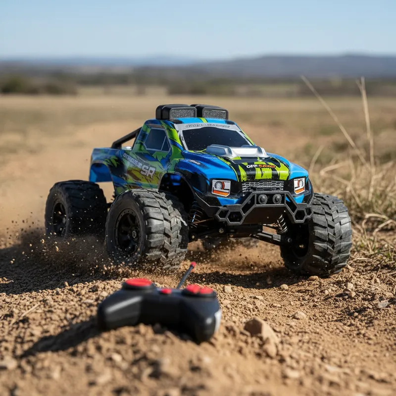 Carrinho Controle Remoto Recarregável Rally 7 Funções Com Luz E Som Off Road 4x4 Trilha Montanha
