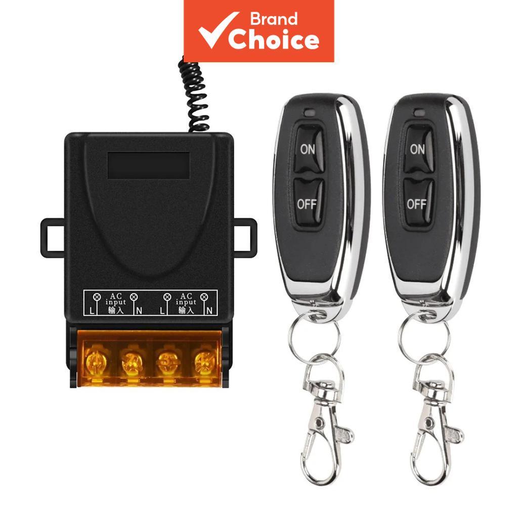 AXUS Interruptor De Controle Remoto Sem Fio De Alta Potência AC 220V 433MHz Transmissor Para Motor De Bomba De Água LED