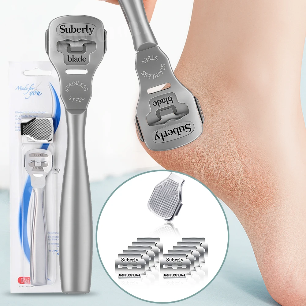 1PCS tainless Steel Pedicure Foot Hard Dead Skin Remover Cutter Shaver Trimmer Pedicure Callus Blade Body Care Tools Accessories