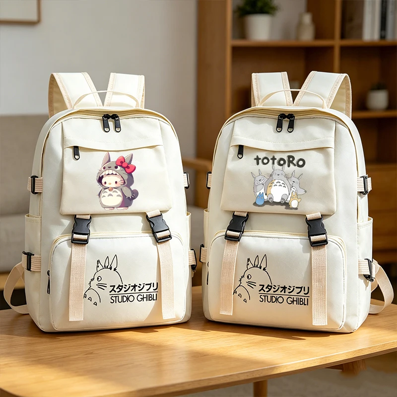 Totoro Backpack Boy Girl School Bag Children Anime Schoolbag Teenager Travel Fashion Knapsack Student Large Capacity Bag Gift