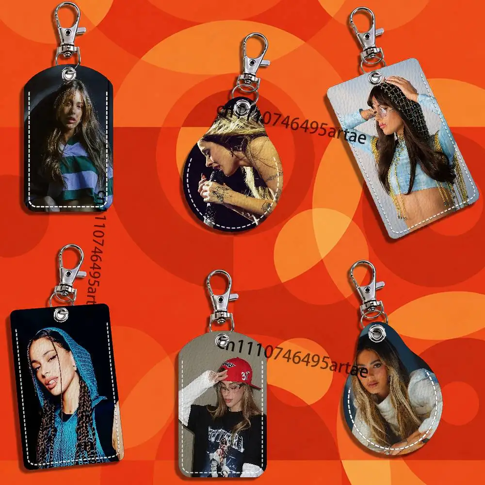 T-Tini S-Stoessel Singer Card Keychain Fashion Pendant Bag ID Door Card Case Bus Card Cute Adult Scratch Resistant