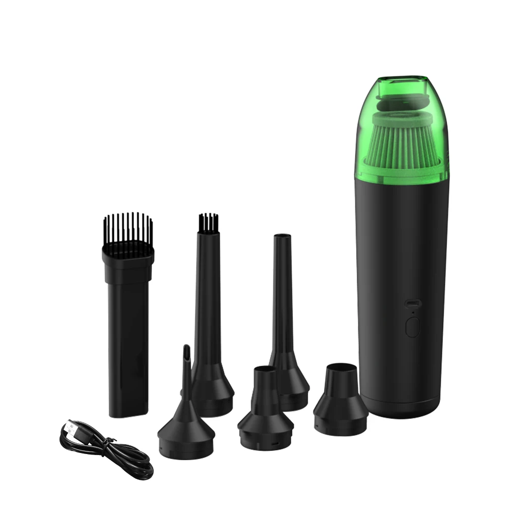 Handheld Wet Dry Vacuum Cleaner Brushless Motor Battery-Powered Air Duster 2-in-1 Car Use Electric Machine 12000Pa Suction Tool