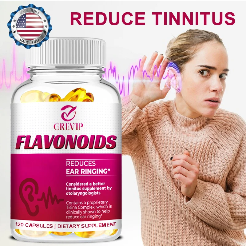 Flavonoids Supplements - Supporting Healthy Ear Function Helps Reduce Tinnitus Symptoms and Promotes Blood Circulation