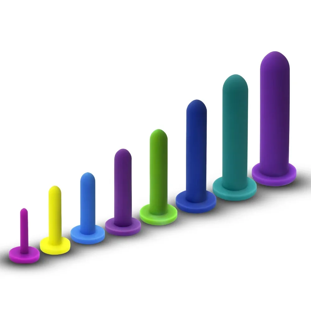 Professional Pelvic Floor Muscle Exerciser Silicone Dilators for Women Or Men Medical Device Pelvic Pain Relief in 8 Sizes