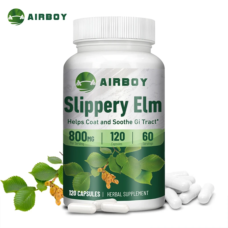 Slippery Elm 400mg - Soothes The Gastrointestinal Tract and Improves Digestion