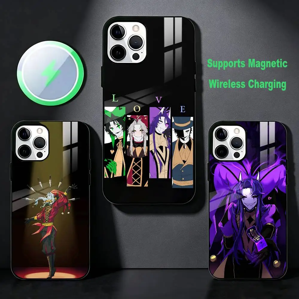 The F-Freaks-Pierrot Circus Clown Gothic Phone Case For iPhone 17,16,15,14,13,12,Plus,Pro,Max For Magsafe Magnetic Wireless
