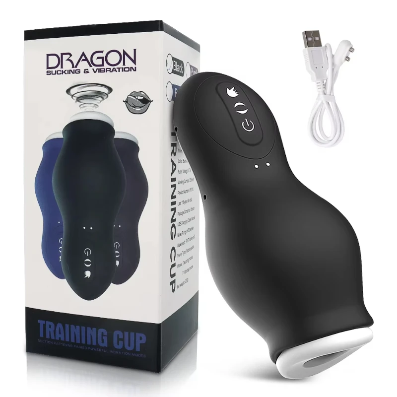 Automatic Sucking Male Masturbators Penis Vacuum Training Cup Blowjob Orgasm Erotic Pocket Pussy Stroker Adult Sex Toys for Men