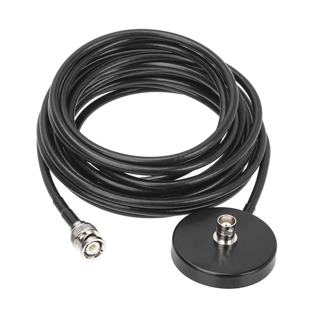 RG58 BNC Male and Female Antenna Magnetic Base 3M/5M Extension Cable for Q9 Wireless Microphone Extension Ham Radio Car Sucker