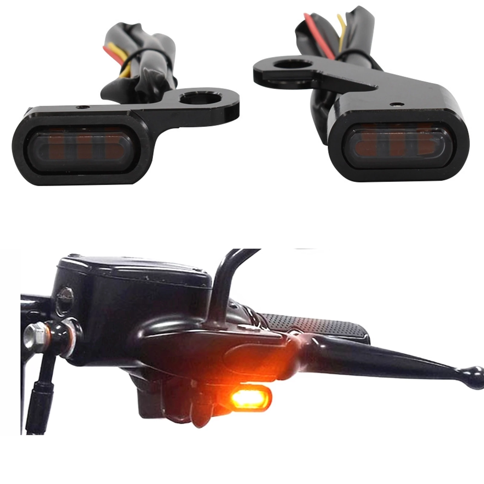 LED Motorcyle Front Turn Signal Light Lamp For Harley Touring 2009-2017 Softail 2015-2020