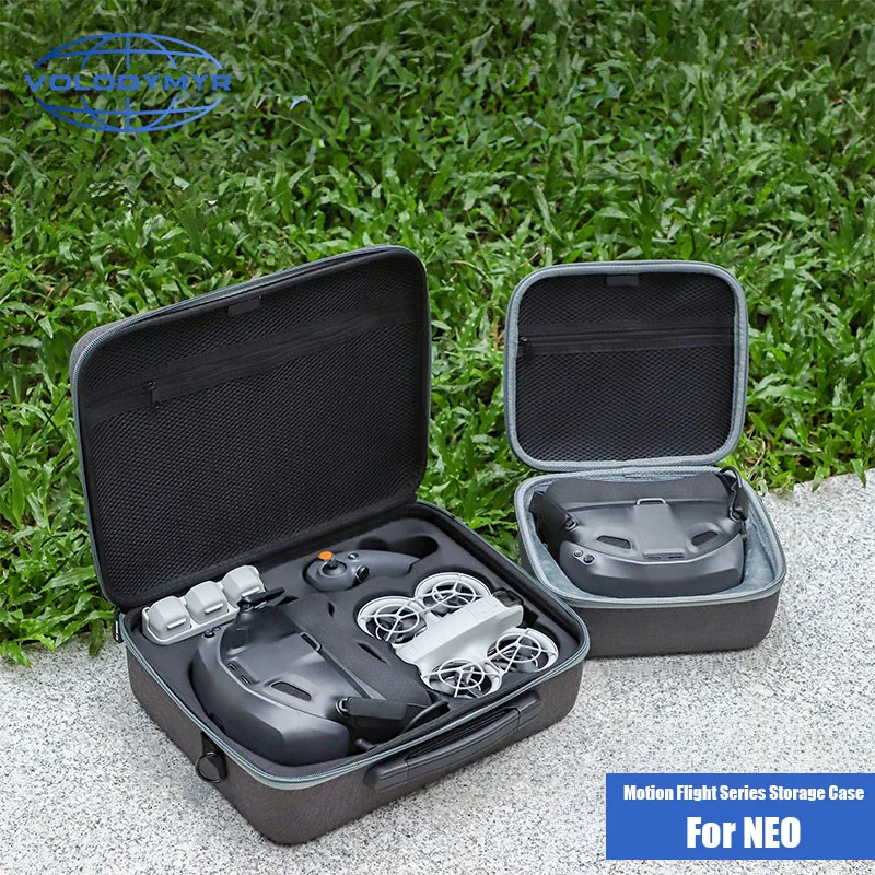 VOLODYMYR for DJI NEO Portable Case Waterproof Bag Charger Battery Base Storage Box Handbag Glasses N3 Carrying Box Drone