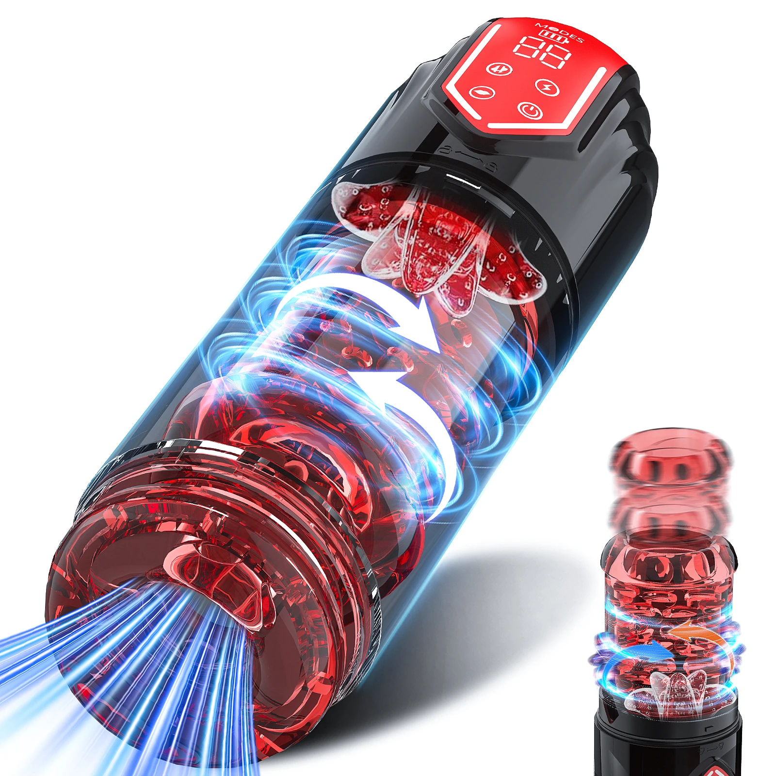 Automatic Male Masturbator Telescopic Rotation Vagina Masturbation Sucking Blowjob Sex Machines Pocket Pussy Sex Toy for Men