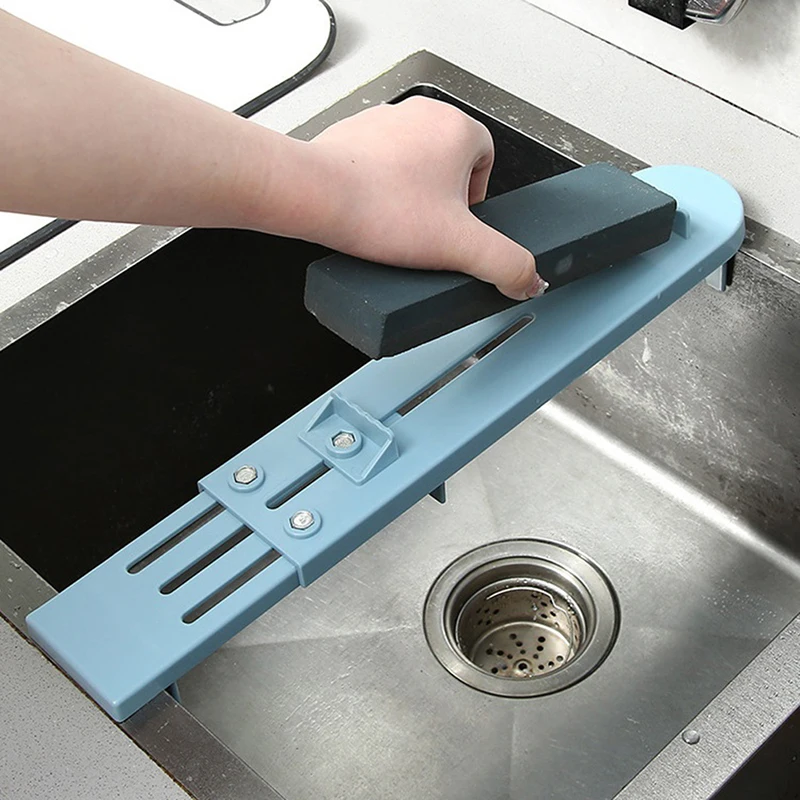 32-40CM Adjustable Sink Grinder Sharpening Stone Holder Bridge Kitchen Sharpener Rack