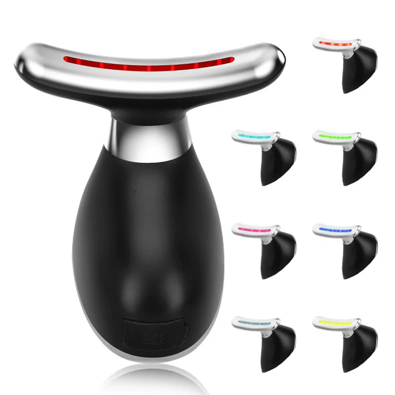 Microcurrent Beauty Device Facial Massager Neck Firming Machine Anti-Wrinkle EMS Lift Vibration Skin Care for Neck Rejuvenation