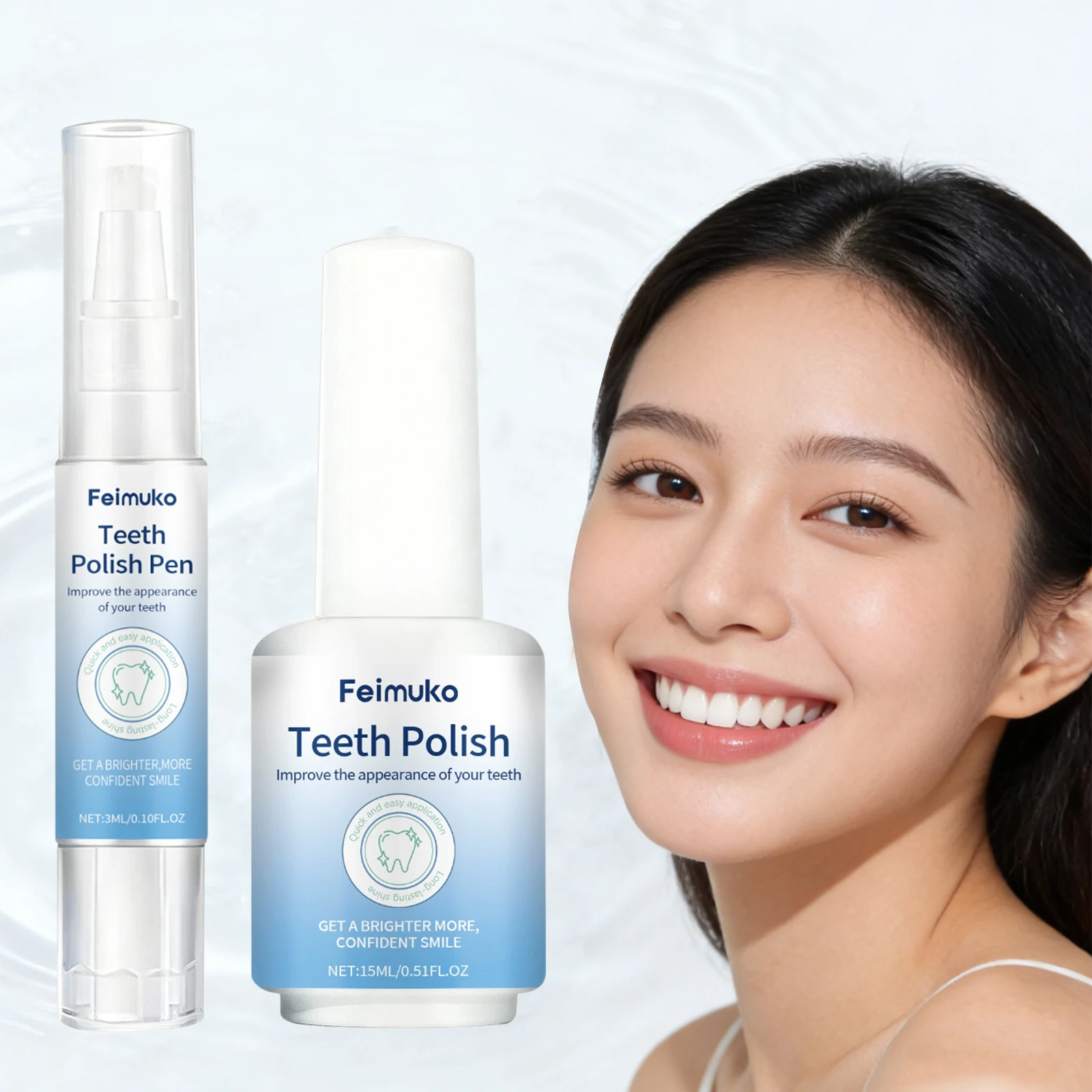 Teeth Whitening Paint Instant White Tooth Paint Long-Lasting Polish Bright Smile Fresh Breath Hydroxyapatite Teeth Bleaching Pen
