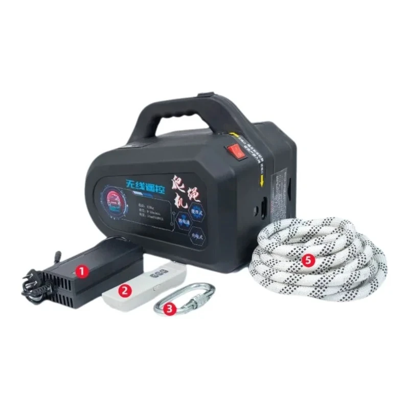 Portable Rope Climber Air Conditioner Installation High Rise Escape Wireless Remote Hoist Exterior Wall Lifting Elevator