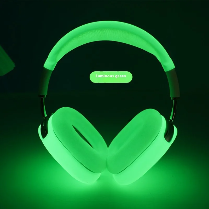 For Airpods Max Headset Protective Case Accessories Storage Case Transparent Shell Glow in The Dark Four Piece Set Cool