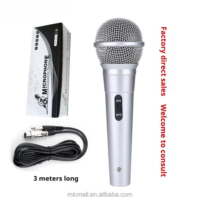 2026 Portable Wired Microphone Karaoke Home Amplifier Speaker Conference Computer Speaker Dynamic Live Streaming Wired Microphon
