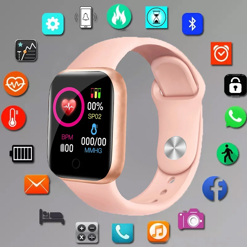 Smart Watches Men Women Wristwatch Heart Rate Step Calorie Fitness Tracking Sports Bracelet for Android IOS Digital Smart Watch