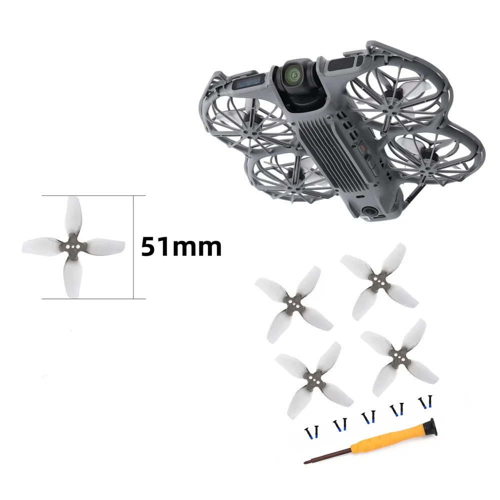 for DJI Neo 2 Propellers 4-Blade Propeller Drone Camera Accessories