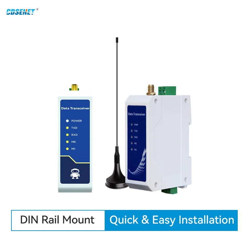 868MHz 915MHz SX1268 Lora Wireless Data Transmission Station CDSENET E95-DTU(900SL22-485) RS485 22dbm 5KM Modbus Relay Network