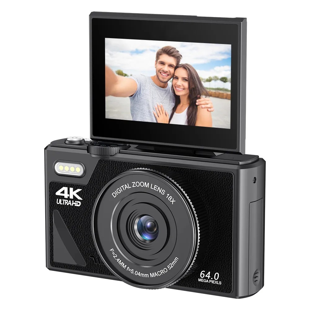 64MP Digital Camera for Photography 4K Video Vlogging Camcorder YouTube Webcam Cameras 18X Digital Zoom Camera 3