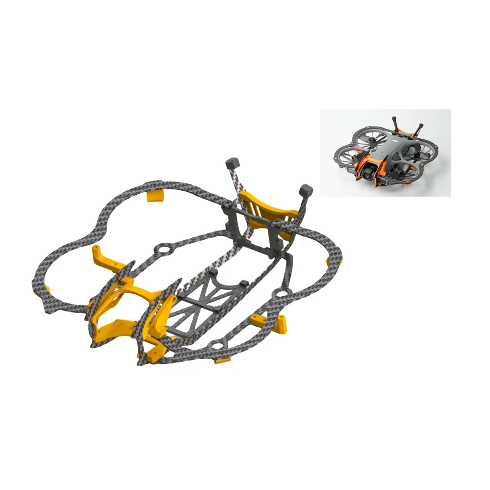 Neo 2 Drone Premium Carbon Fiber Protection Accessories Kit for DJI Neo 2 Ultra-Strong Material 360 Degree Protection