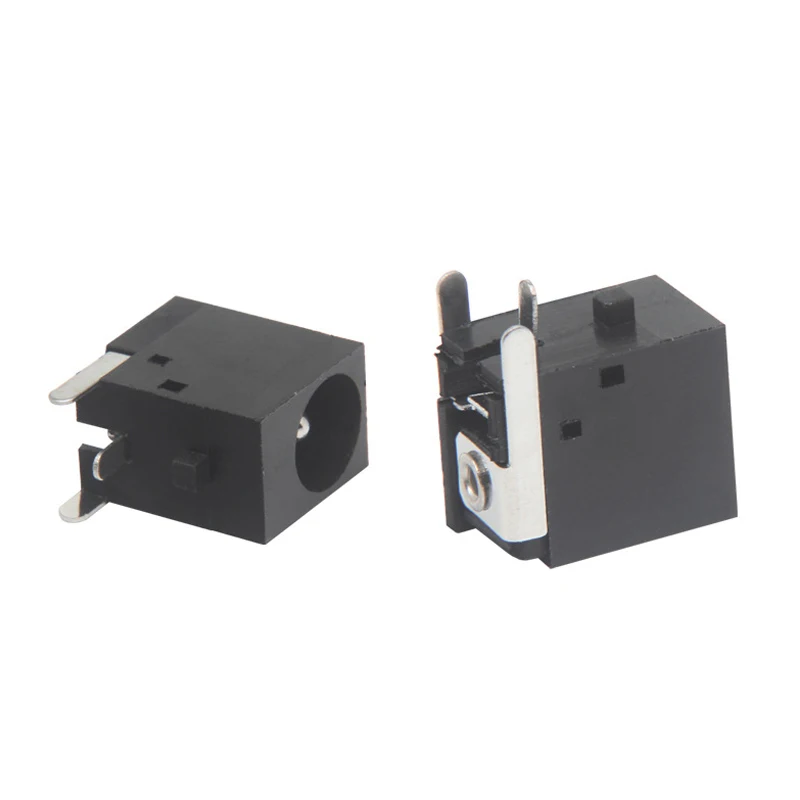 10pcs DC Power Jack DC-036 Horizontal Plug-in DC Power Socket Supply Base 5.5*2.1/2.5 0.3A Charging Connector DC036