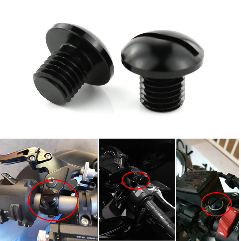Fit for BMW F650GS F800GS F800R R1200R R1200GS S1000R S1000XR K1300R R Nine-T R Nine T Scrambler M10*1.5 Mirror Hole Plugs Cover