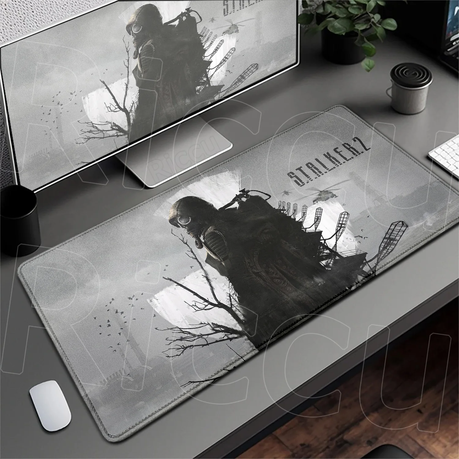XXL Extended Office Soft Table Mats Hot Gaming Stalker 2 Anti-slip Mouse Pad Large Computer Speed Keyboard Carpet PC Accessories