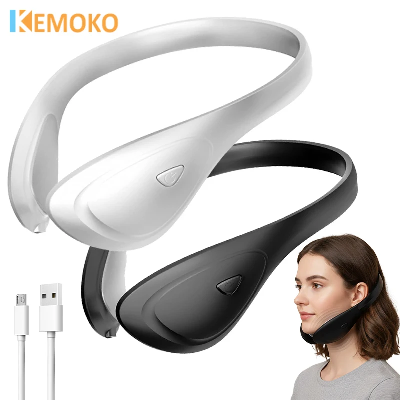 EMS V-Face Shaping Device, Acoustic Vibration Face Lifting, Double Chin Reducer, Skin Tightening Anti Aging Beauty Tool
