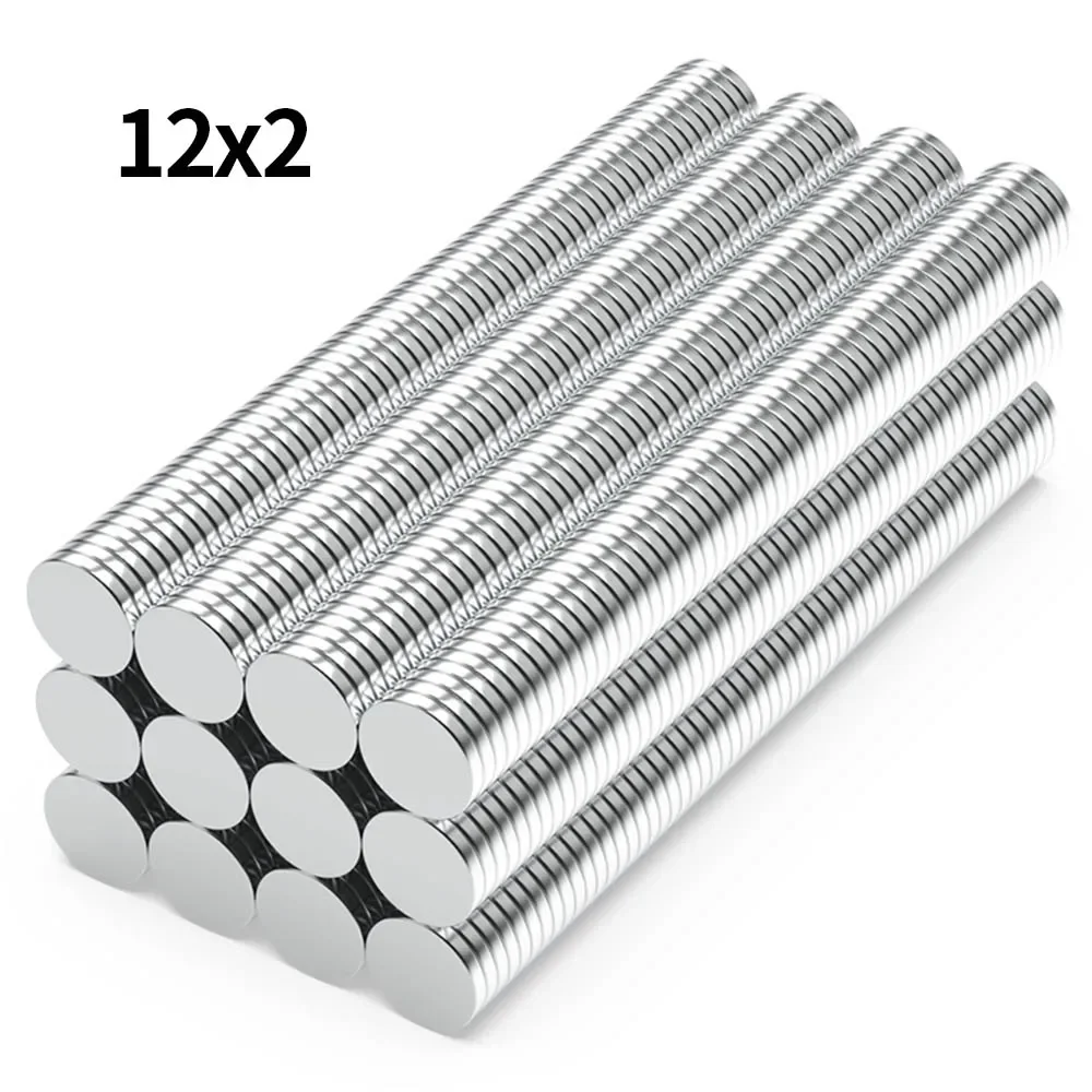 12x2mm N35 Super Strong Neodymium Magnet Round NdfeB Powerful Permanent Magnetic imanes Refrigerator Magnets 12*2
