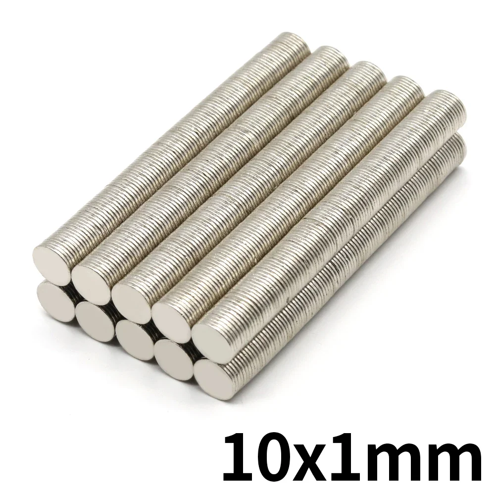 10mmx1mm Super Strong Round Neodymium Magnet Powerful Magnets N35 small Permanent Magnetic NdfeB Refrigerator Magnet 10x1