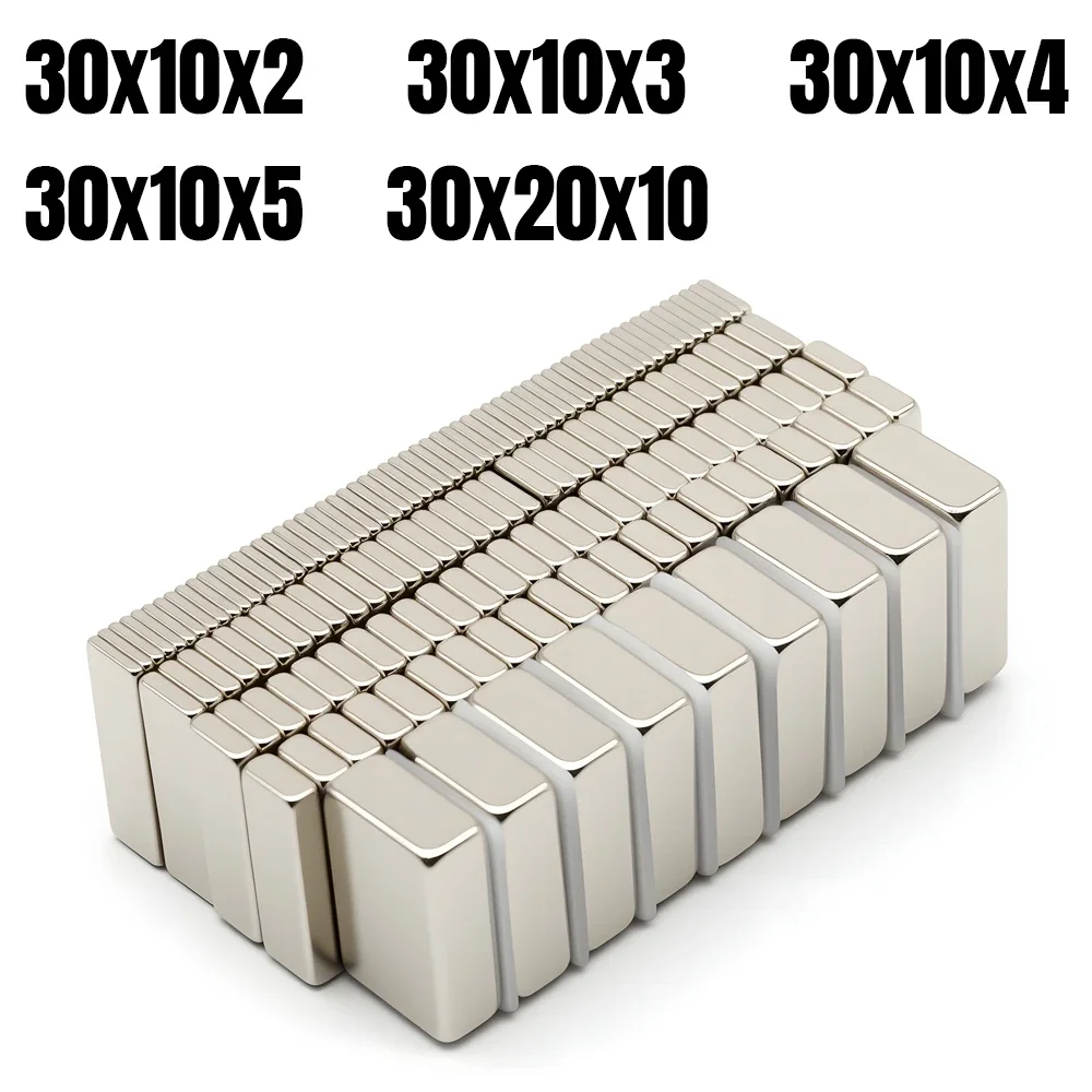 30x10x3 30x20x10 mm Block Super Strong Neodymium Magnet Powerful Magnets N35 small Permanent Magnetic NdfeB Refrigerator DIY