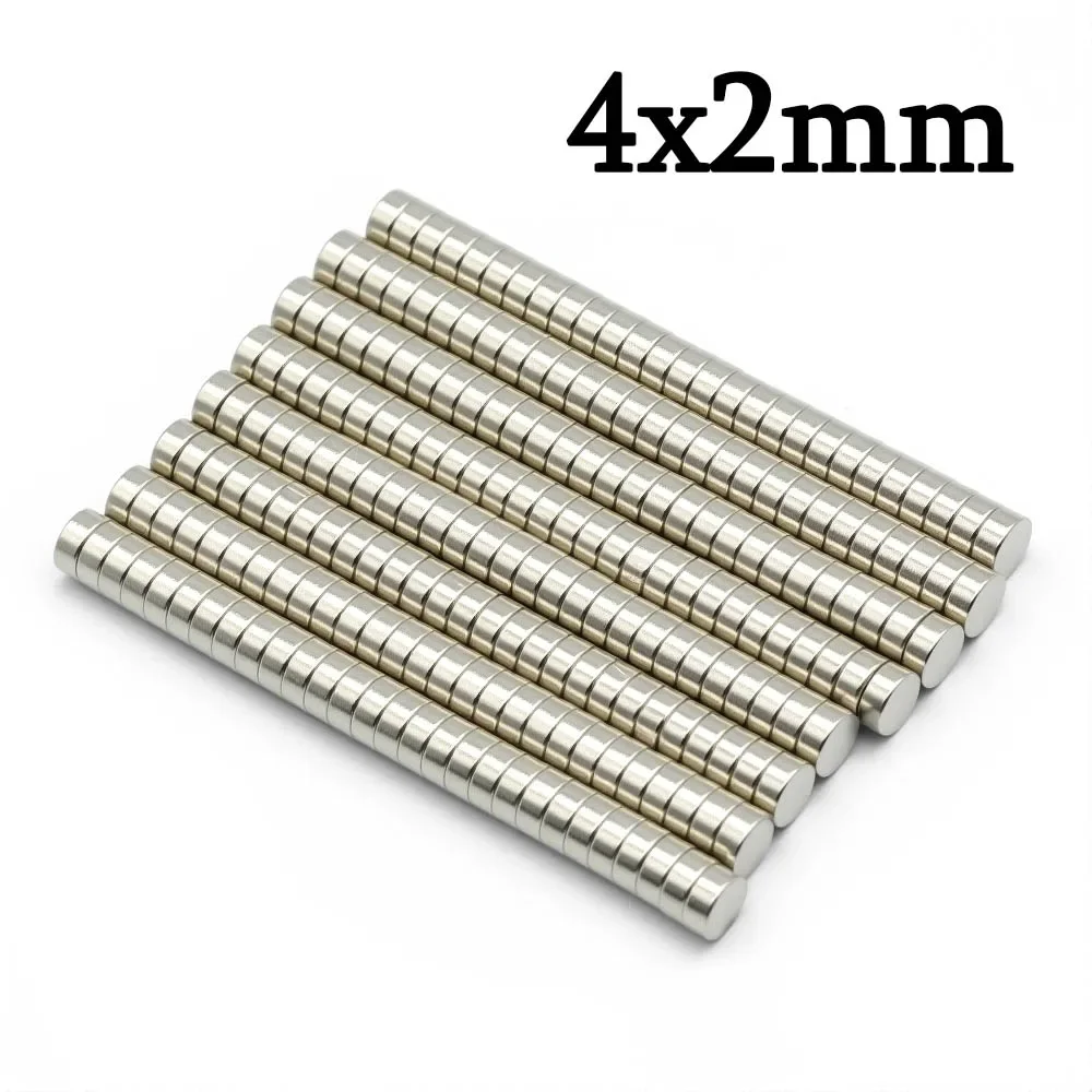 4mmx2mm Super Strong Round Neodymium Magnet Powerful Magnets N35 small Permanent Magnetic NdfeB Refrigerator Magnet 4x2