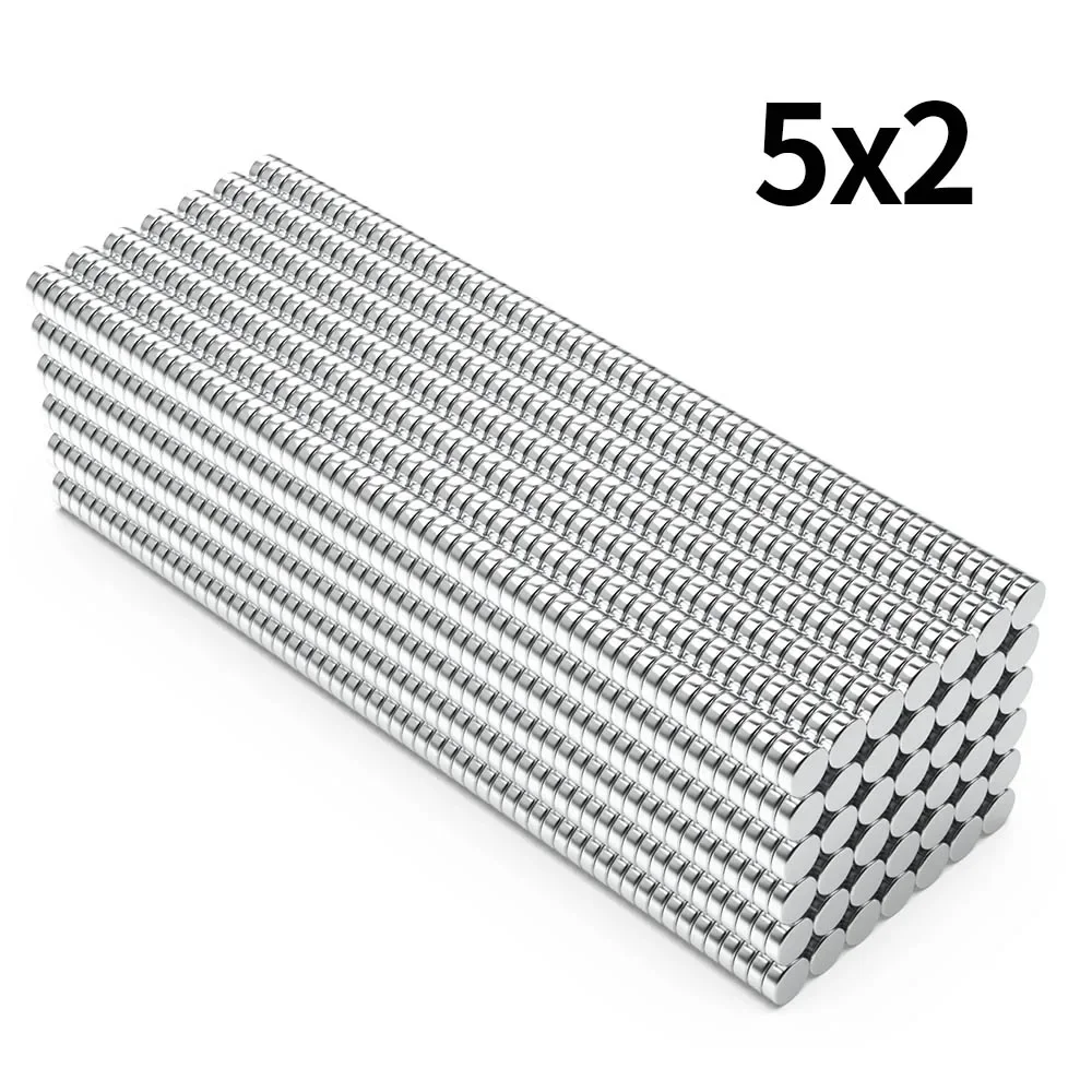5x2mm N35 Super Strong Neodymium Magnet Round NdfeB Powerful Permanent Magnetic imanes Refrigerator Magnets 5*2