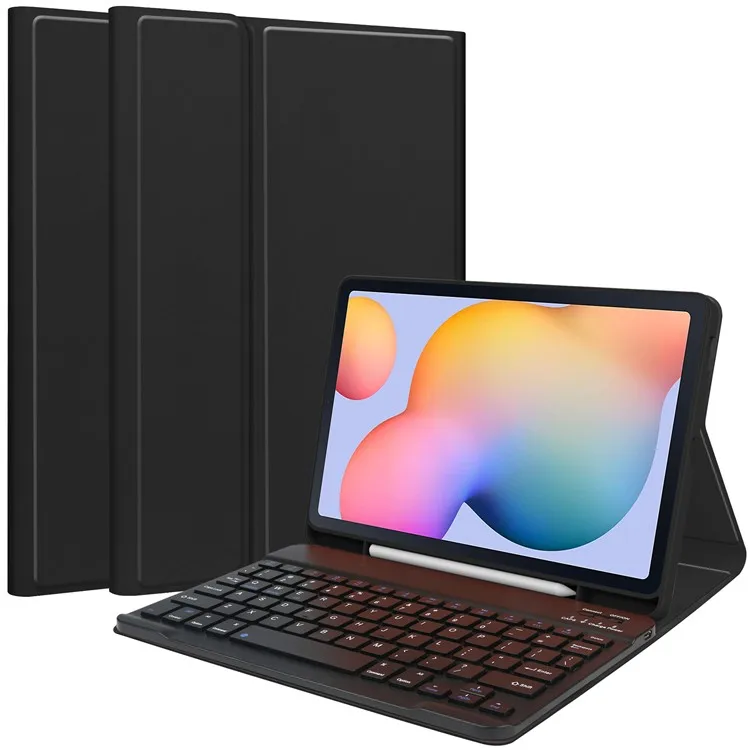 For Samsung Galaxy Tab S6 Lite (2024) / S6 Lite (2022) / S6 Lite (2020) PU Leather Tablet Case Stand Magnetic Cover with Pen Slo