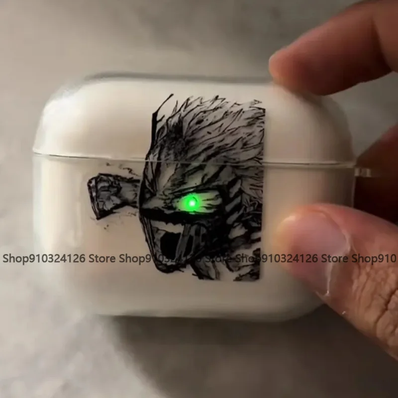 Japan Anime One-PunchS M-Man Garo Transparent Earphone Case For Airpods Pro3 2025 Soft Clear Cover For Airpods 4 Shockproof Case