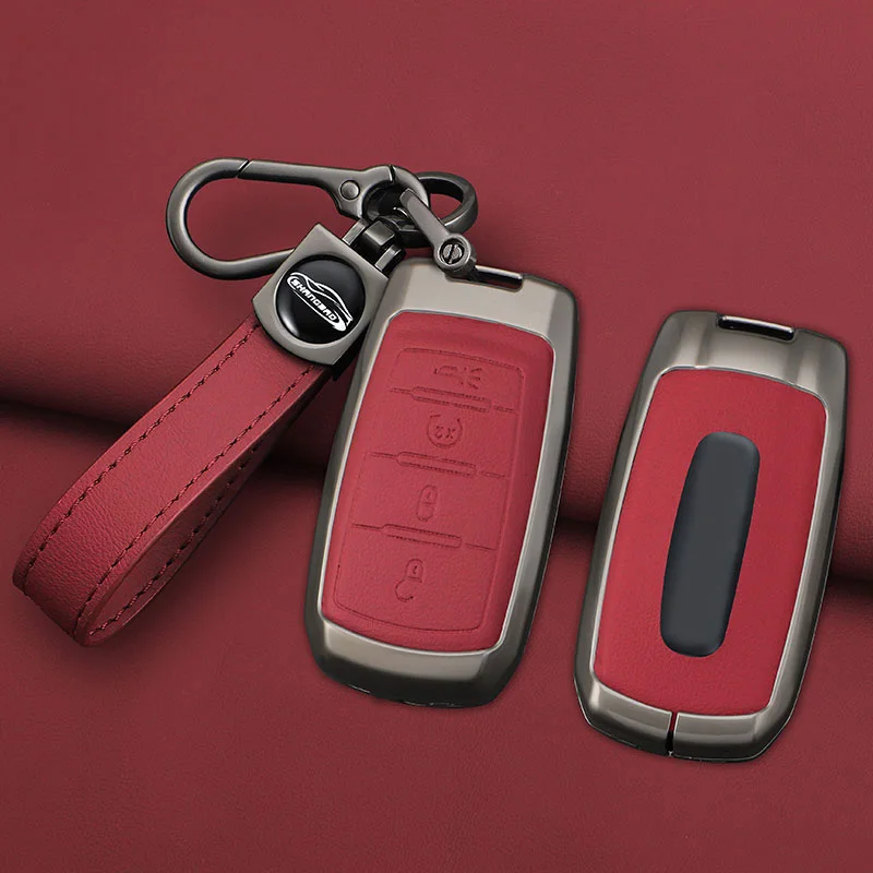 Zinc Alloy Car Remote Smart Key Cover Case Protector Holder for Dodge Ram 1500 Rebel 5500 2500 3500 2019 2020 Auto Accessories