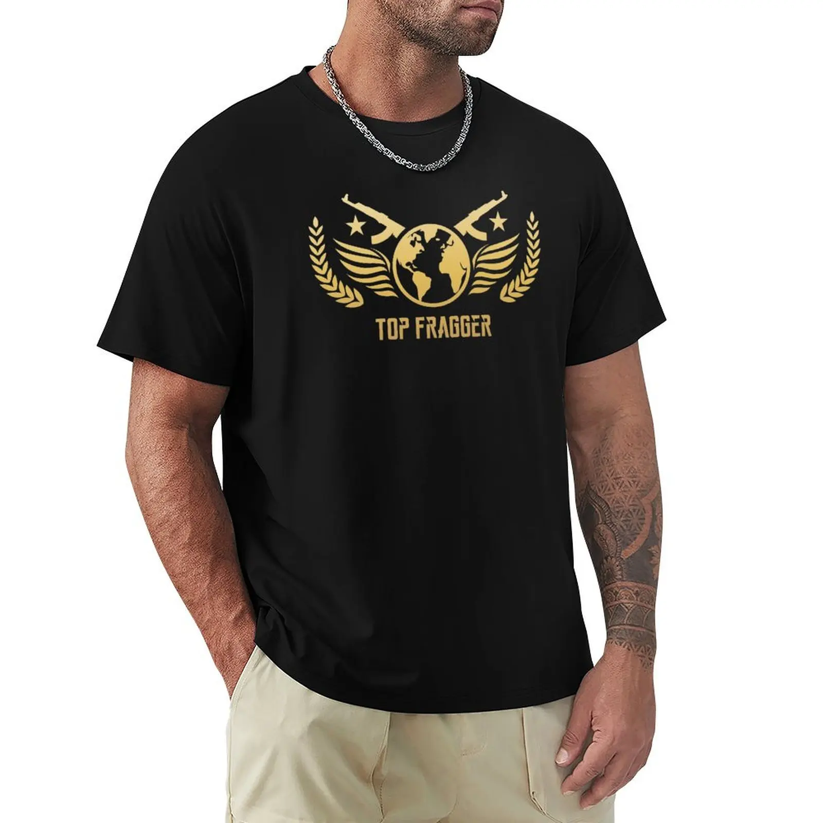 Top Fragger Gaming T-Shirt Casual Loose Fit Short Sleeve T-Shirt