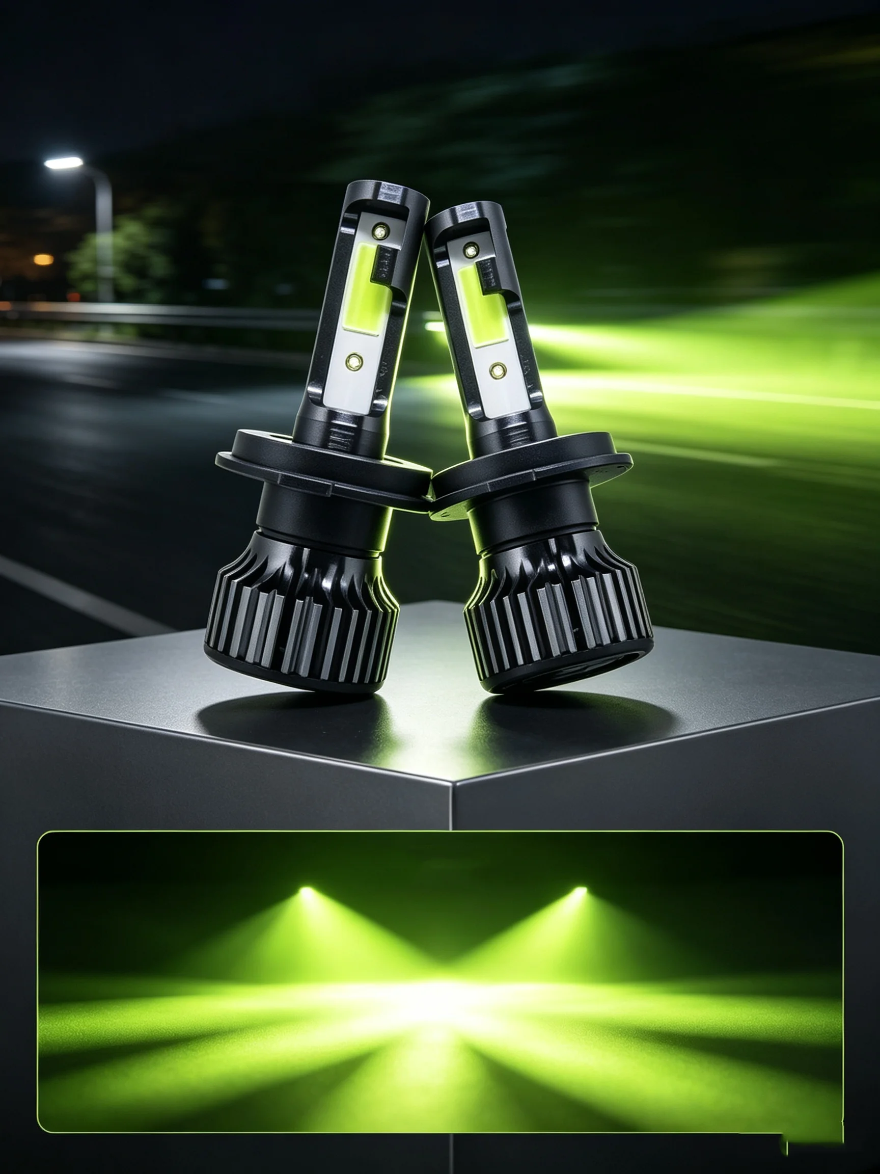 Green Lemon H7 LED Car Light H4 LED Turbo Lamp H1 H11 Headlight Bulbs 9005 9006 Auto Lamps 9007 9012 H3 H13 Headlights Fog Light