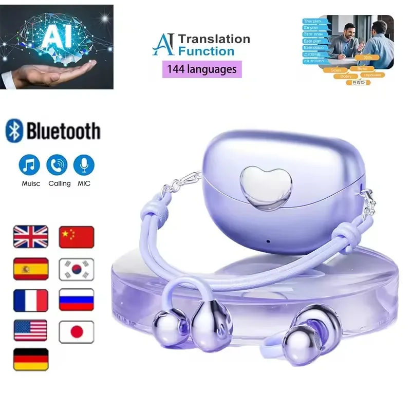 Ear Clips High Sound Quality Mini Sleep Wireless Earphone Long Battery Life Bluetooth Headphone Noise Reduction Girl Work Earbud