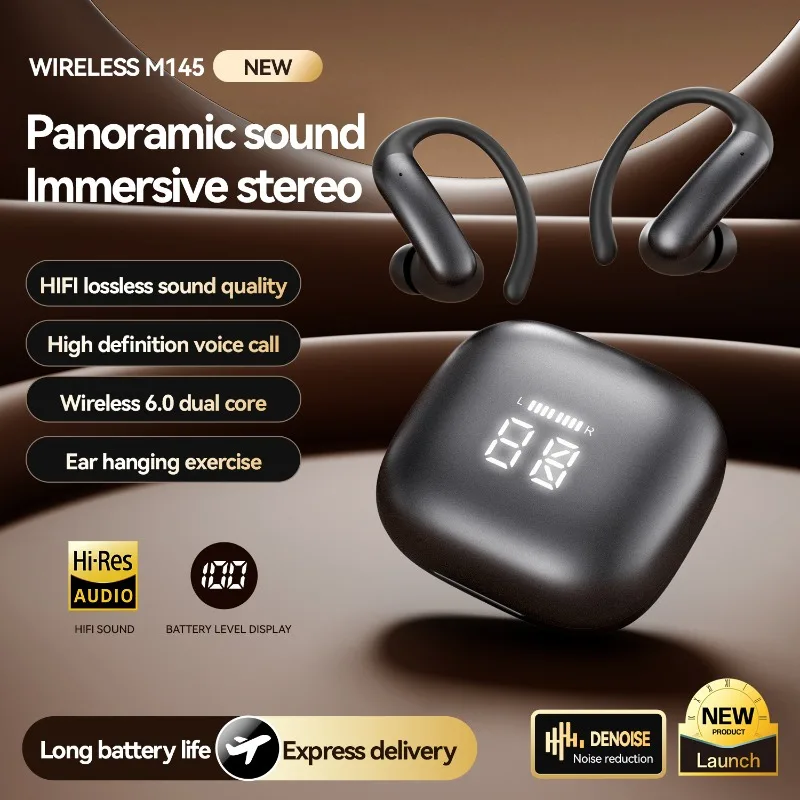 OWS High Sound Quality Mini Sleep Wireless Earphone Long Battery Life Bluetooth Headphone Noise Reduction Work Game Sport Earbud