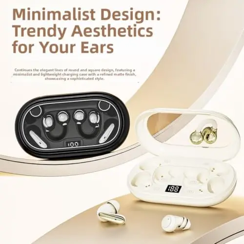 New 3-in-1 Mini Invisible Sleep Wireless Headphone Long Battery Life Bluetooth Earphone Noise Reduction Sport Game Work Earbud