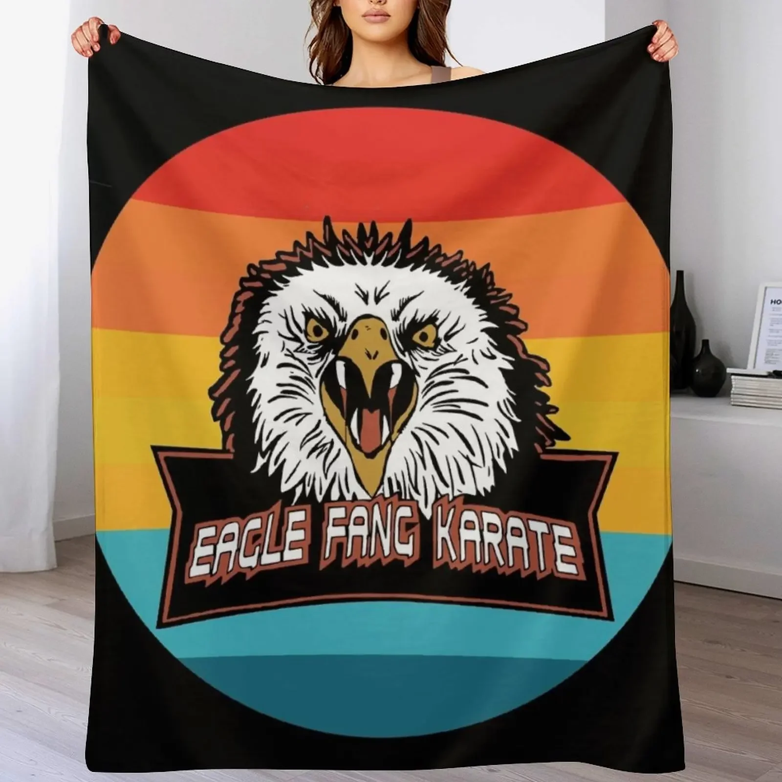 Eagle Fang Karate Classic T-Shirt Throw Blanket Cozy Microfiber Throw Blanket for Home Bedroom